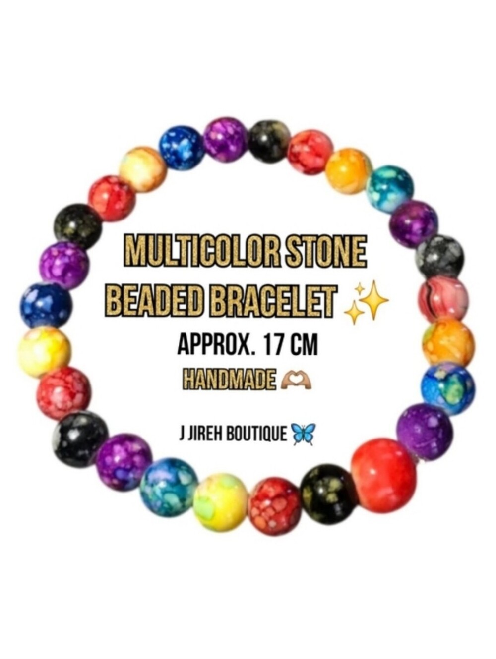 Multicolor Stone Beaded Bracelet ✨️